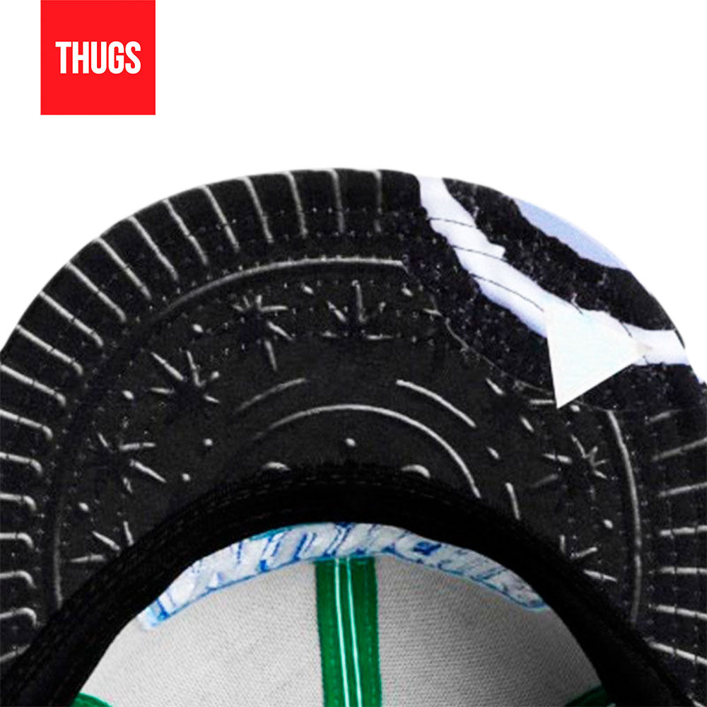 Boné Snapback "Milk Bicoit Munchies" Cinza, Preto e Azul "Oreo"