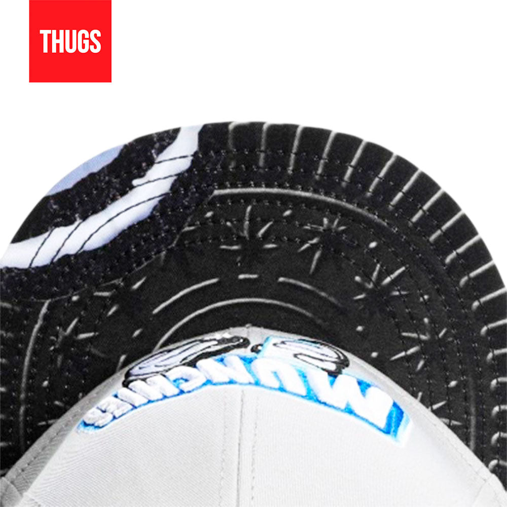 Boné Snapback "Milk Bicoit Munchies" Cinza, Preto e Azul "Oreo"