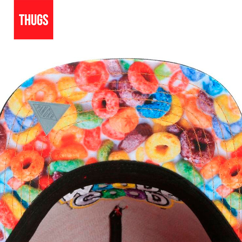 Boné Snapback "Good Moods" Preto e Vermelho