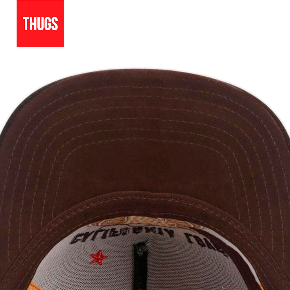 Boné Snapback "California Love" Bege e Marrom