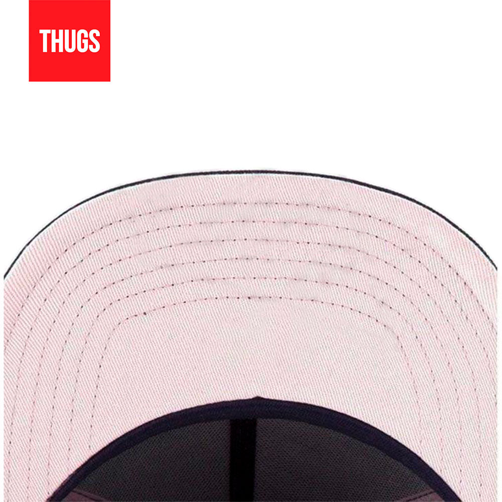 Boné Feminino Snapback "Flamingo" Preto e Rosa