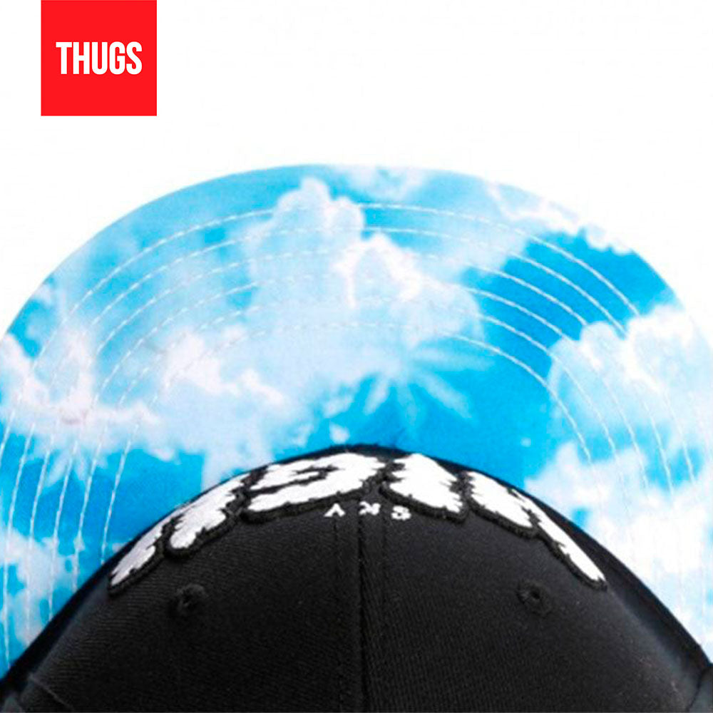 Boné Snapback "Sky High" Preto e Azul