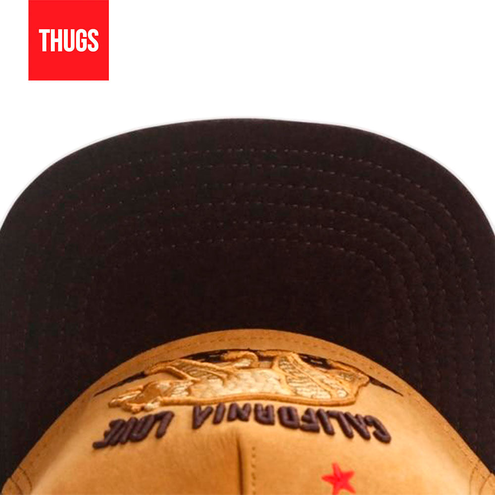 Boné Snapback "California Love" Bege e Marrom