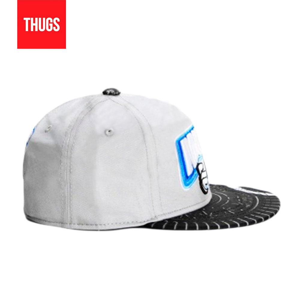 Boné Snapback "Milk Bicoit Munchies" Cinza, Preto e Azul "Oreo"