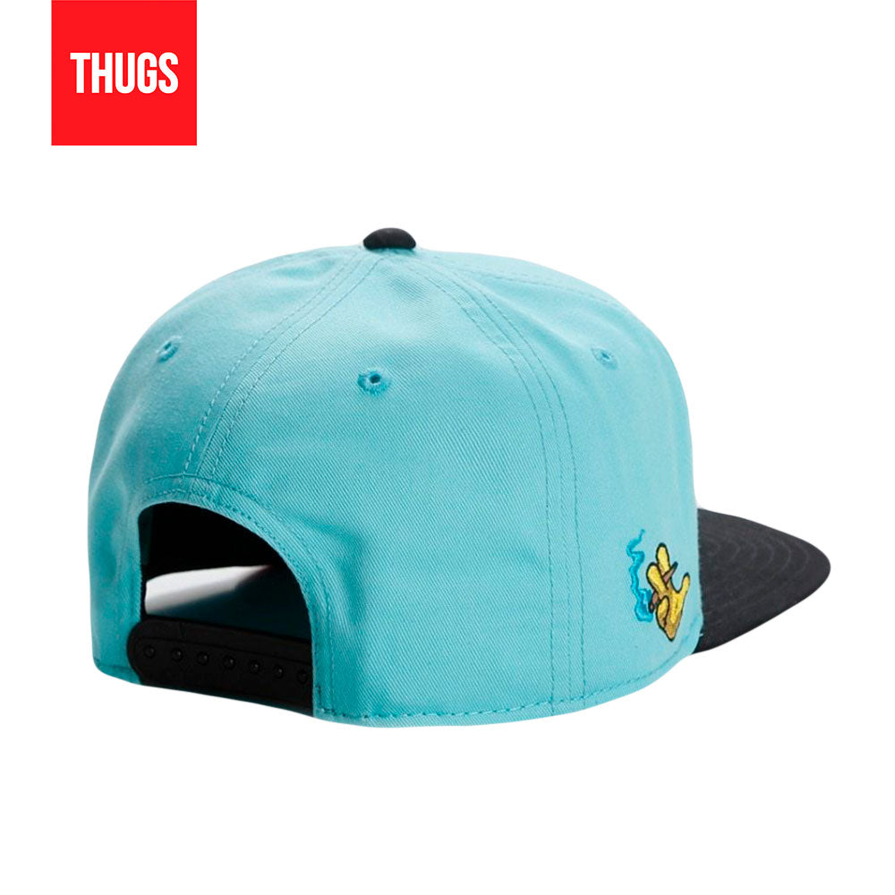 Boné Snapback "Munchies Madness" Azul, Rosa e Preto
