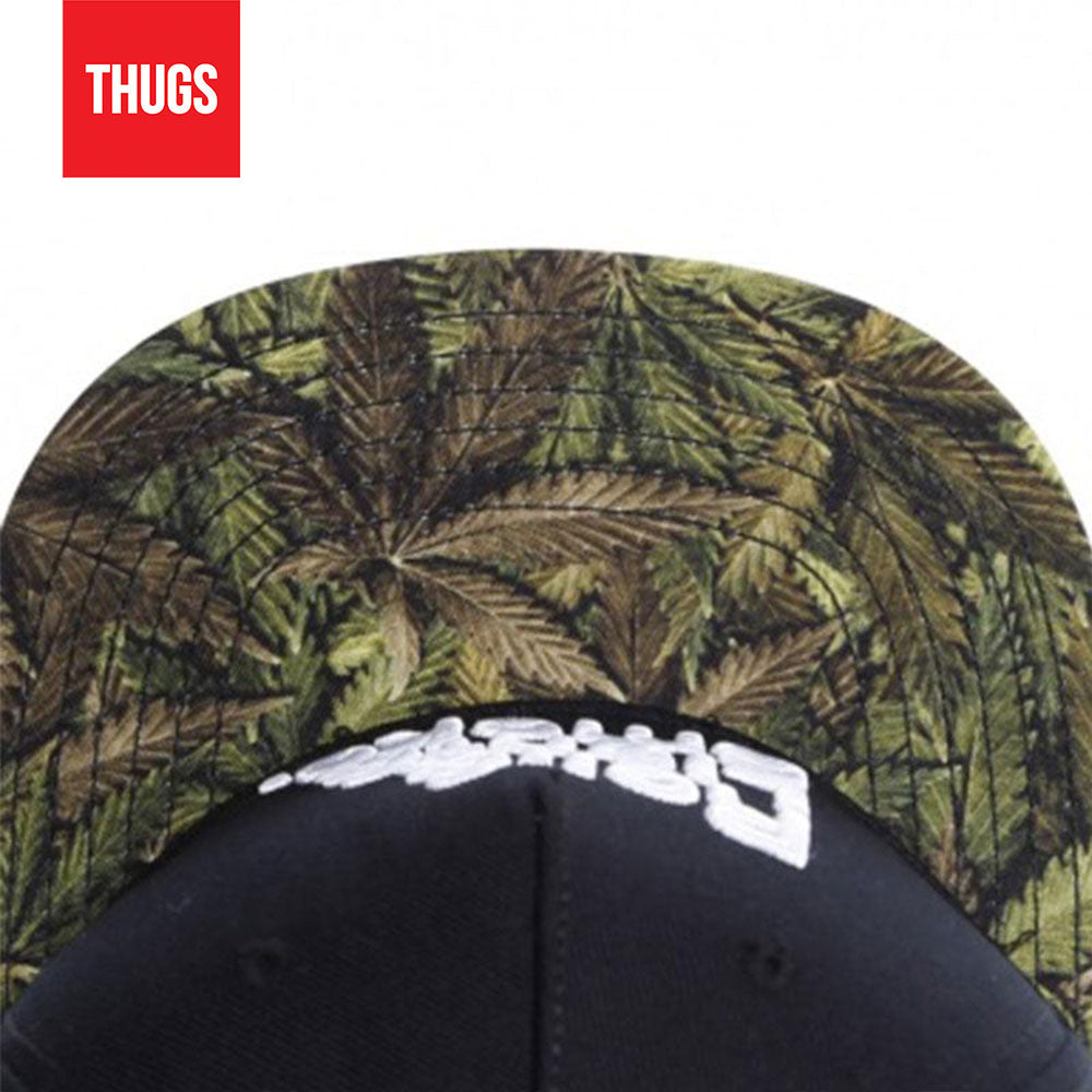 Boné Snapback "Roll Light Smoke" Preto e Verde