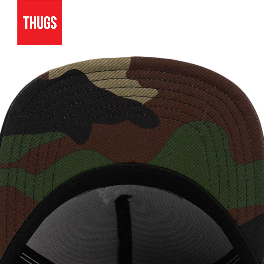 Boné Snapback "Trust" Preto Camuflado