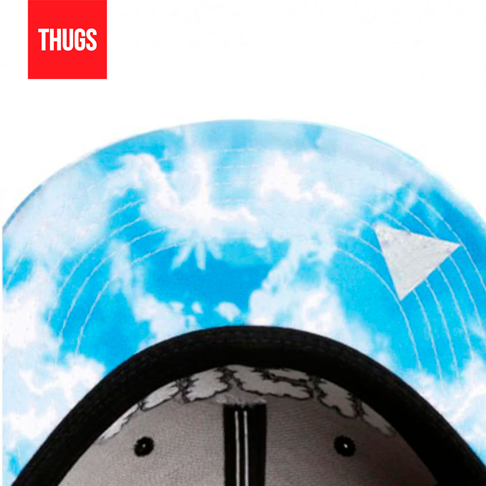 Boné Snapback "Sky High" Preto e Azul