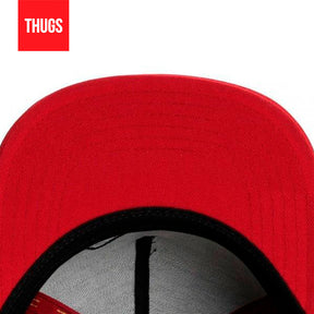 Boné SnapBack "40 OZ" Preto e Vermelho