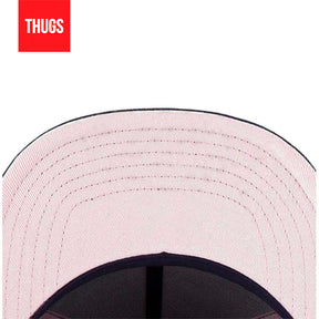 Boné Feminino Snapback "Flamingo" Preto e Rosa