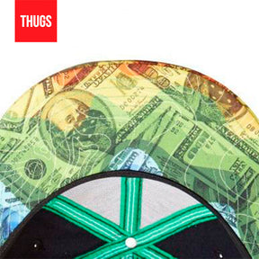 Boné Snapback "Give Money" Preto e verde
