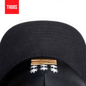 Boné Snapback "Budz'n Bluntz" Preto e Branco