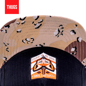 Boné Snapback "Hunted Fox" Preto e Bege