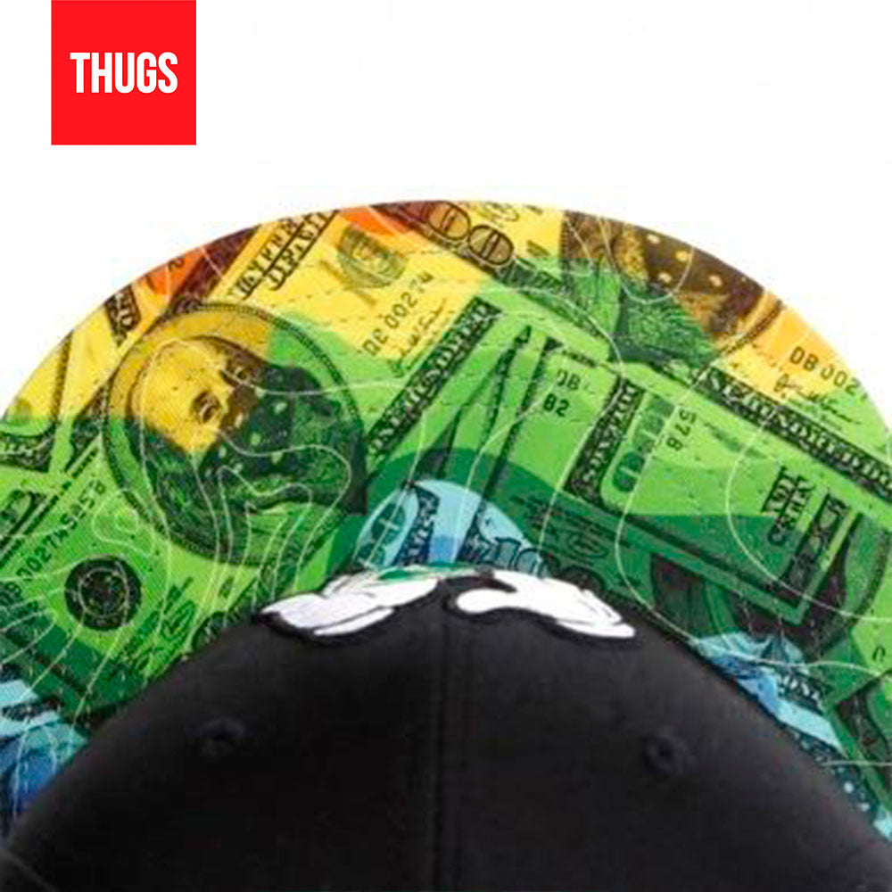 Boné Snapback "Give Money" Preto e verde