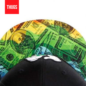Boné Snapback "Give Money" Preto e verde