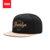 Boné Snapback "BROOKLYN" Preto e bege