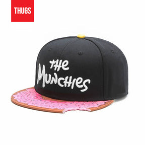 Boné Snapback "The MunchIes" Preto e Rosa