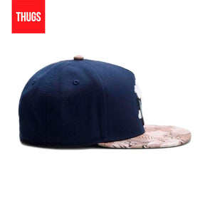 Boné Snapback "Yankees Crimes" Azul estampado