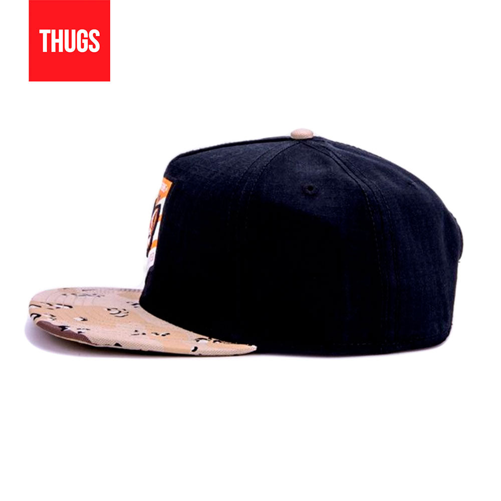 Boné Snapback "Hunted Fox" Preto e Bege
