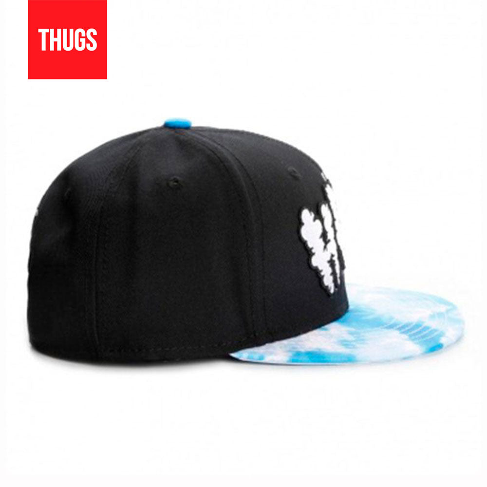 Boné Snapback "Sky High" Preto e Azul