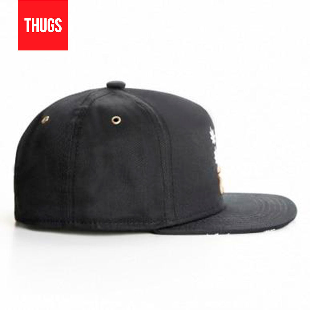 Boné Snapback "Budz'n Bluntz" Preto e Branco