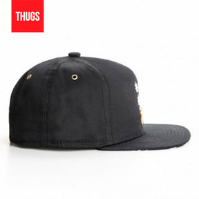Boné Snapback "Budz'n Bluntz" Preto e Branco