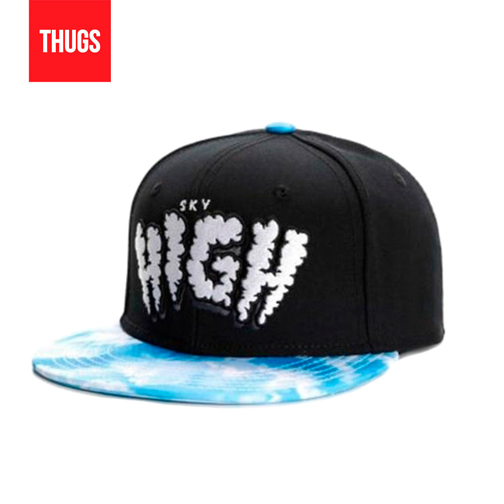 Boné Snapback "Sky High" Preto e Azul