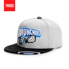 Boné Snapback "Milk Bicoit Munchies" Cinza, Preto e Azul "Oreo"