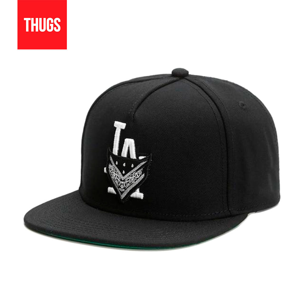 Boné Snapback "LA" Preto e Branco