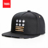 Boné Snapback "Budz'n Bluntz" Preto e Branco