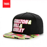 Boné Snapback "Um Maluco no Pedaço" Preto Estampado