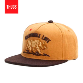 Boné Snapback "California Love" Bege e Marrom