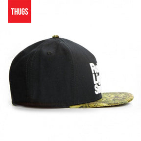 Boné Snapback "Roll Light Smoke" Preto e Verde