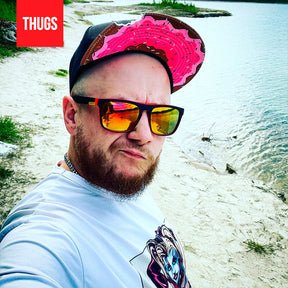 Boné Snapback "The MunchIes" Preto e Rosa