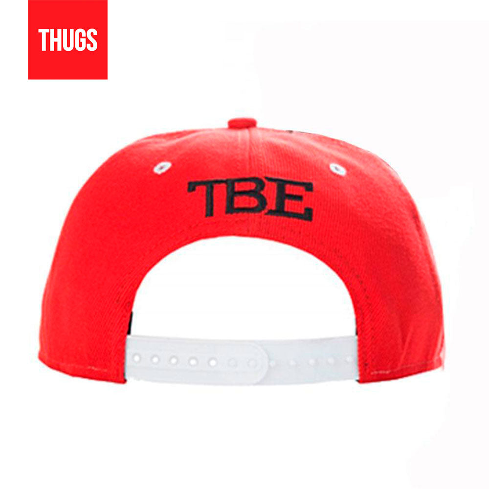 Boné Snapback "Black Boxe" Vermelho e Branco